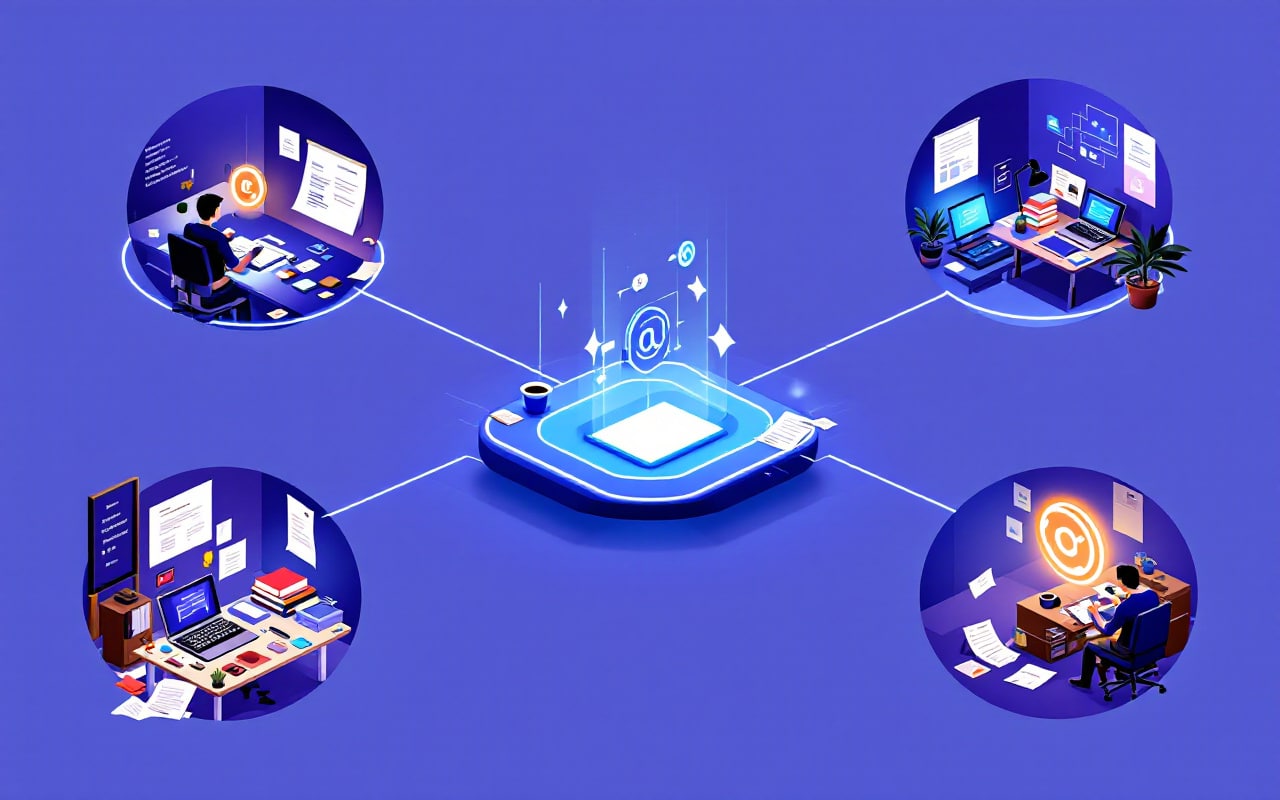 Creative layout showing five ways to use ChatGPT in content creation.