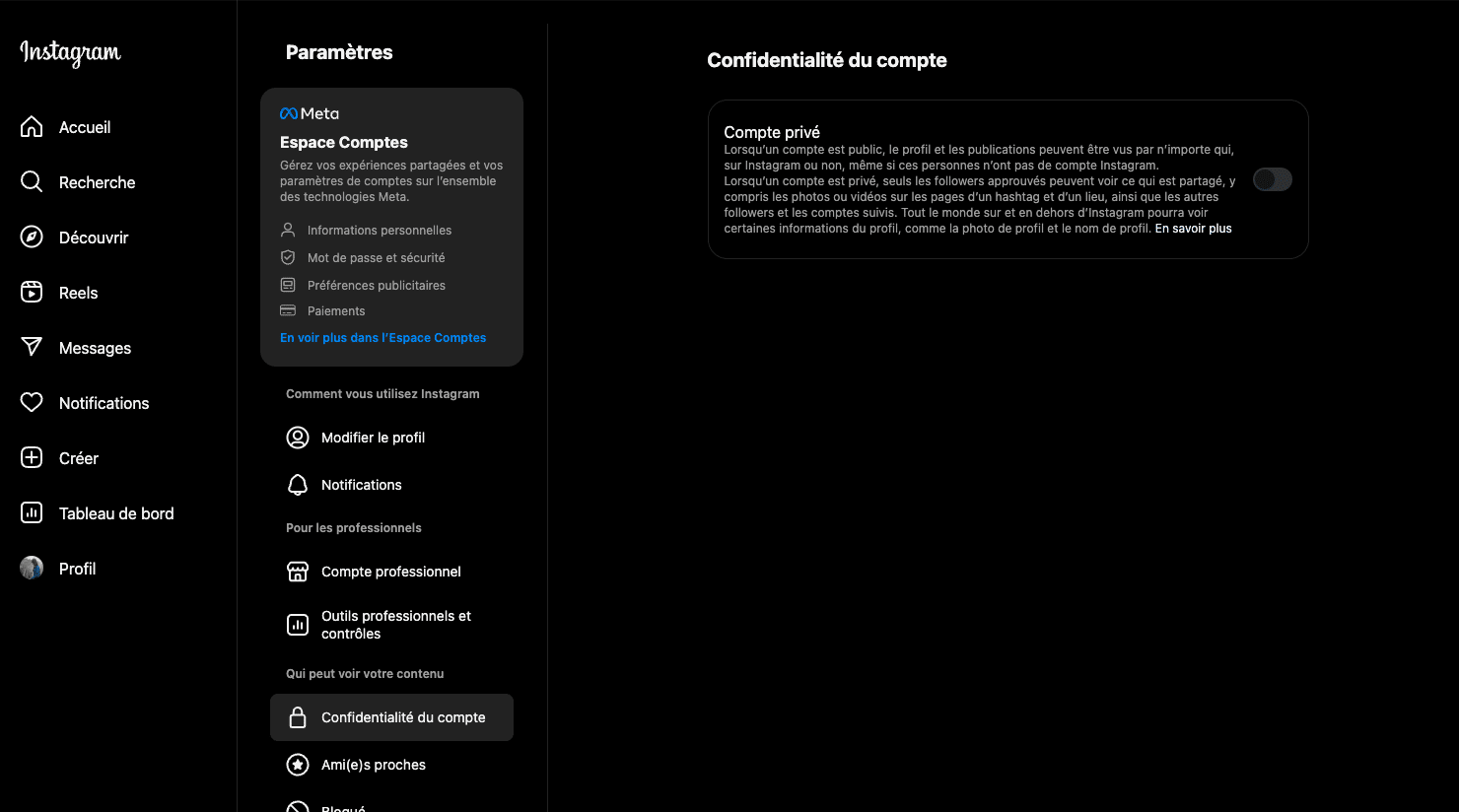 Comment rendre son compte Instagram privu00e9 (et voir un compte privu00e9 ?)