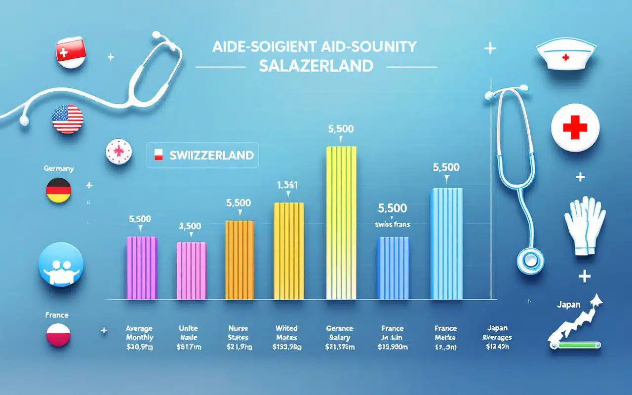 Comparaison des salaires aide-soignant en Suisse et à l'étranger