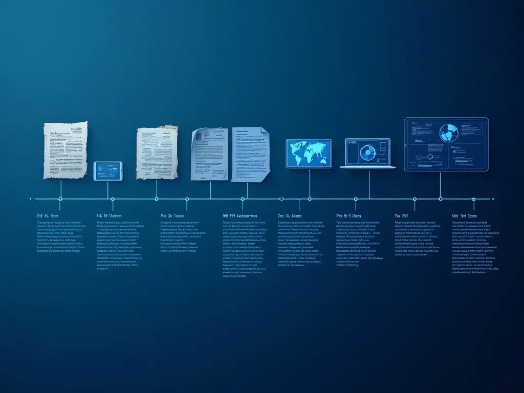 visualisation de la timeline de l'évolution de l'OSINT