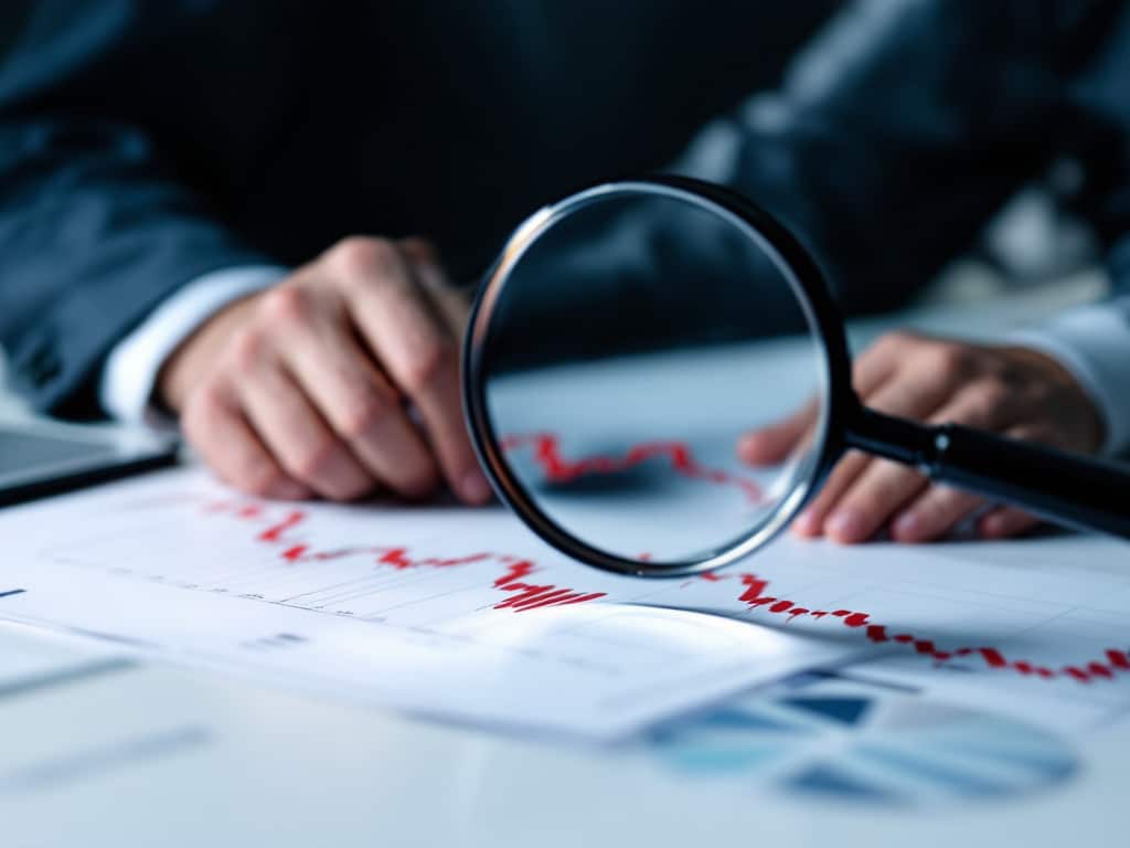 Identifier causes difficultés entreprise avec loupe