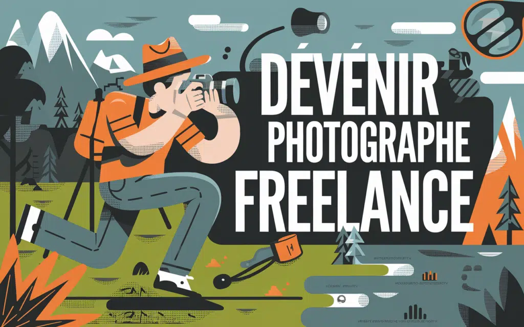 photographe freelance à l'œuvre en plein air