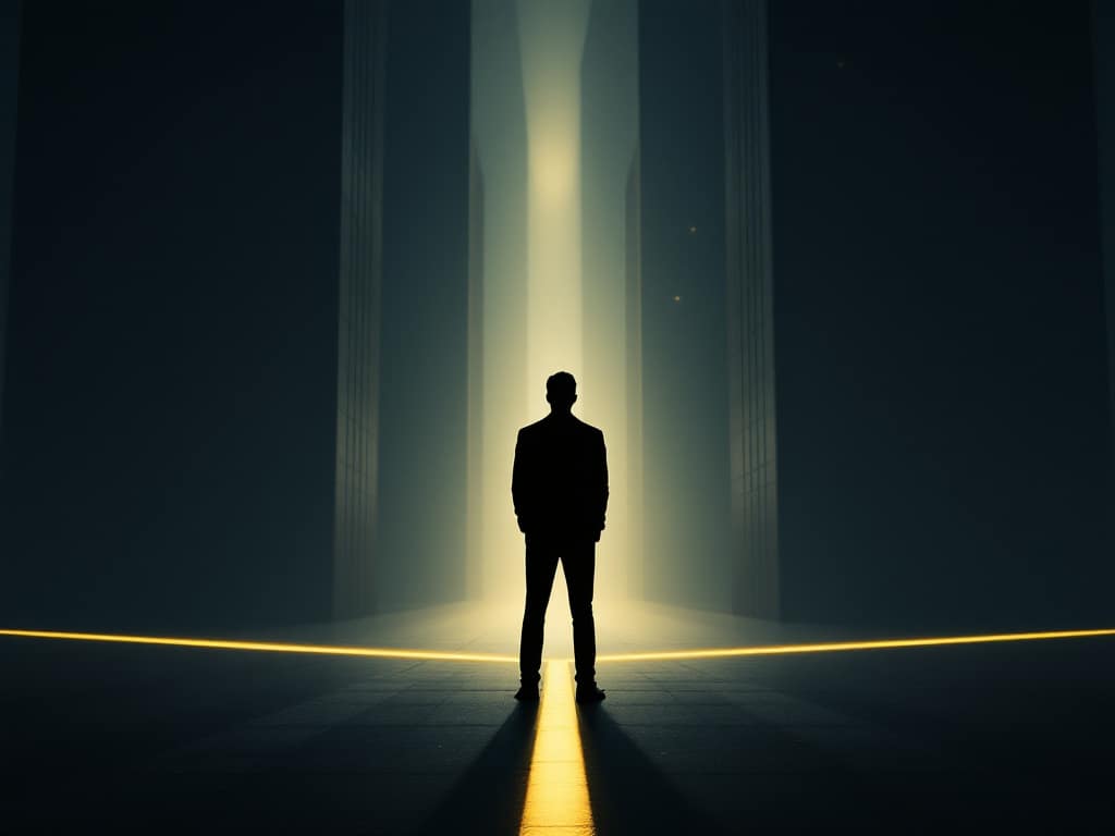Silhouette à un carrefour pour dénonciation anonyme