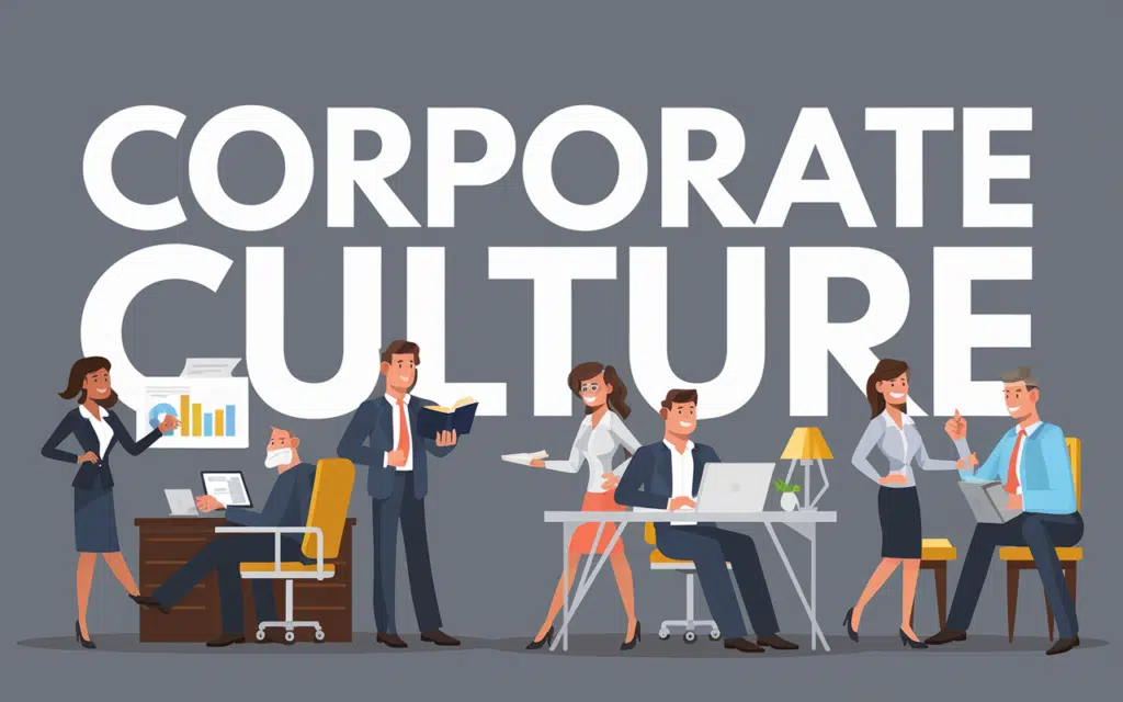 Illustration de diverses cultures d'entreprise avec des employés engagés.