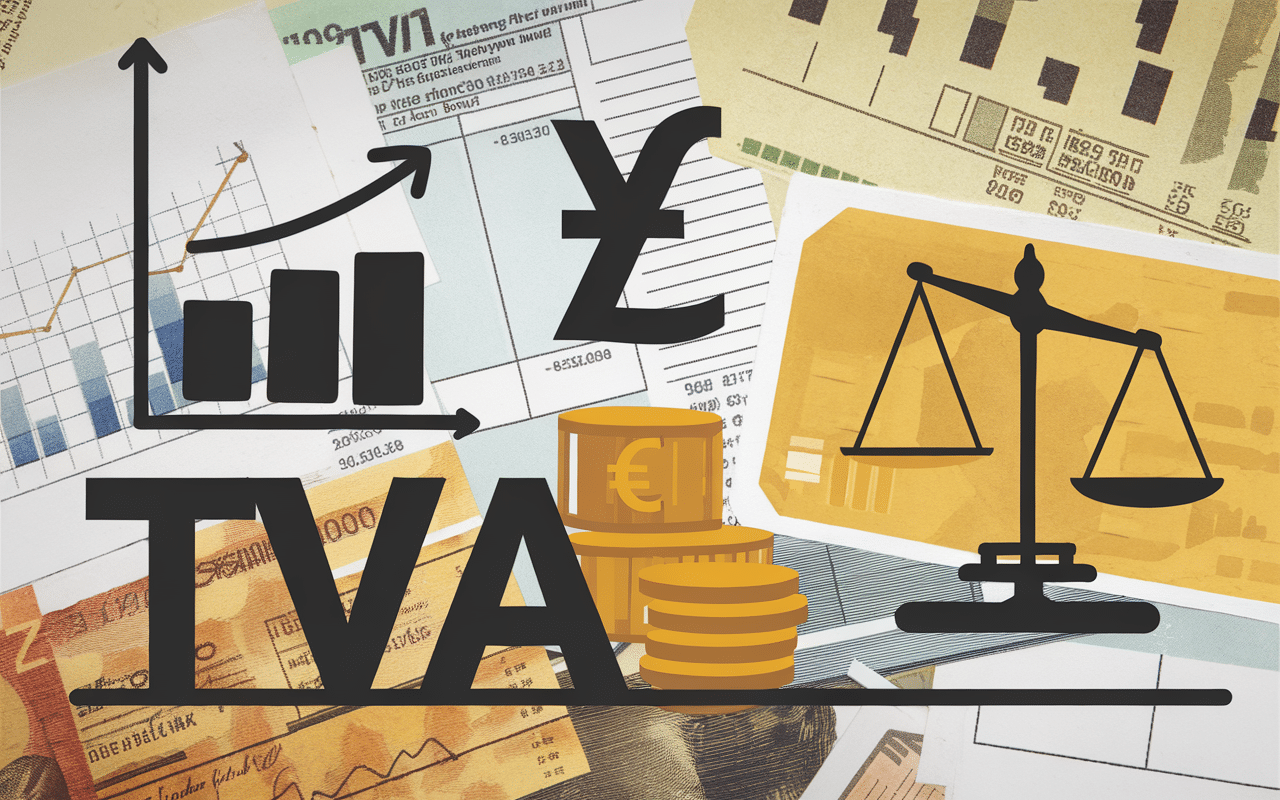 Concept d'illustration sur la TVA et les entreprises