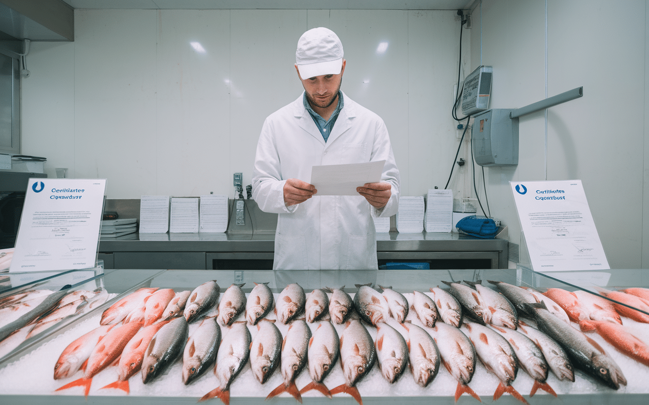 poissonnier vérifiant conformité légale