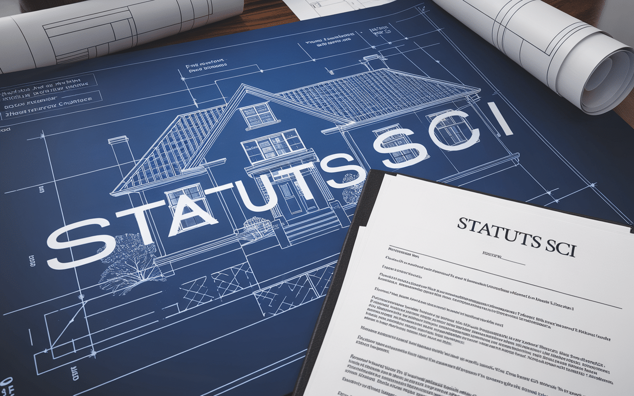 Plan de maison avec Statuts SCI