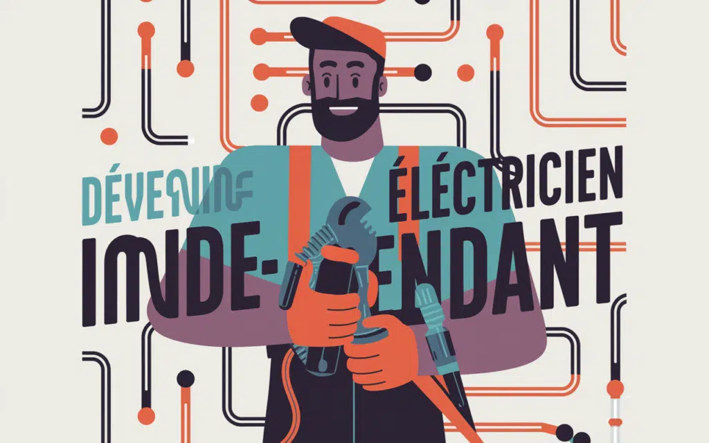 électricien indépendant professionnel avec outils