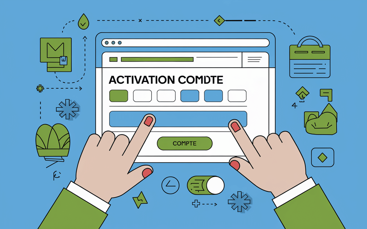 activation compte Sesam Rennes 2 écran
