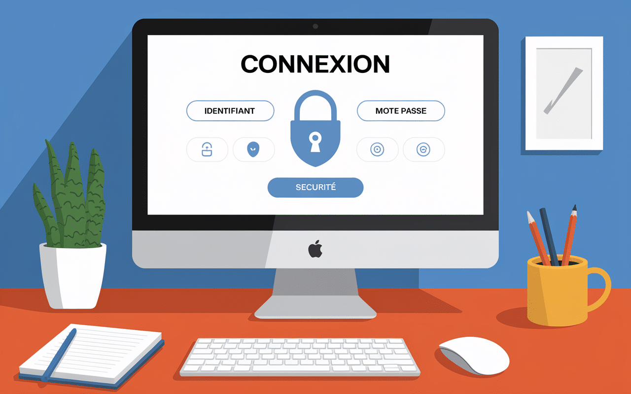 Connexion sécurisée LogisFil écran ordinateur