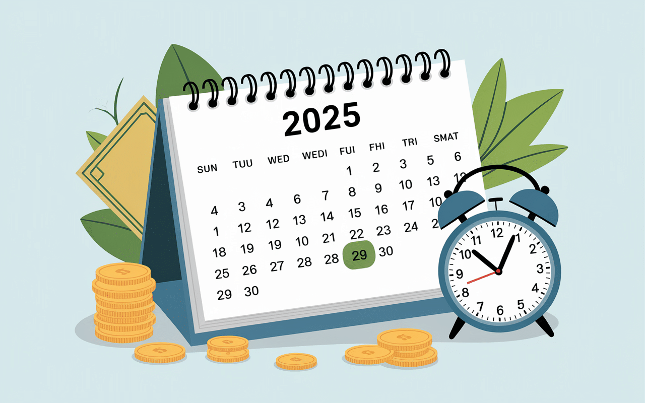 Calendrier 2025 et éléments financiers