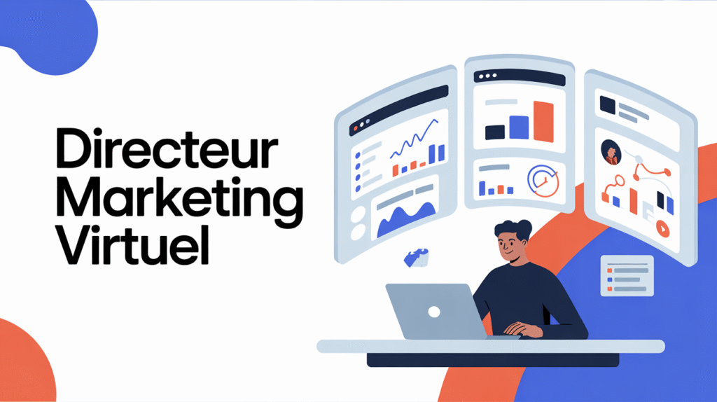 bureau virtuel avec graphique et réseaux sociaux