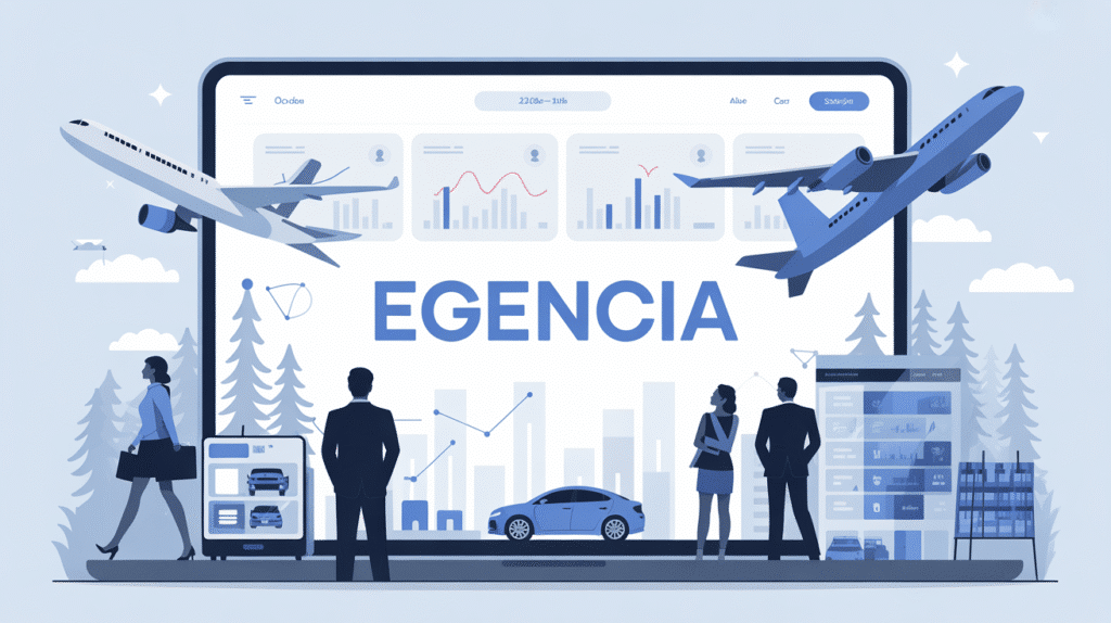 Interface Egencia sur ordinateur