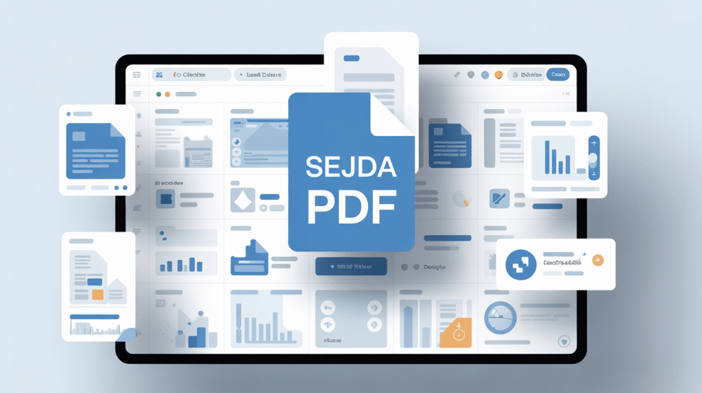 Interface Sejda PDF sur écran
