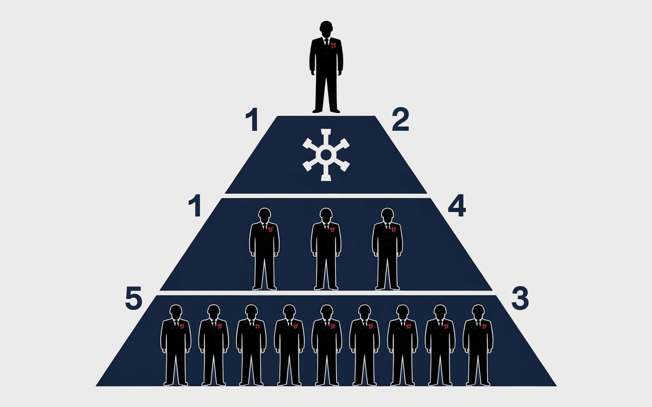 Pyramide hiérarchique SSIAP