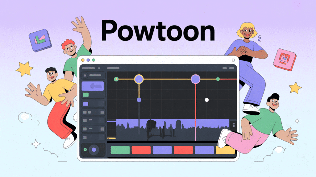 Interface créative Powtoon