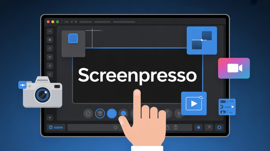 Interface Screenpresso écran capture
