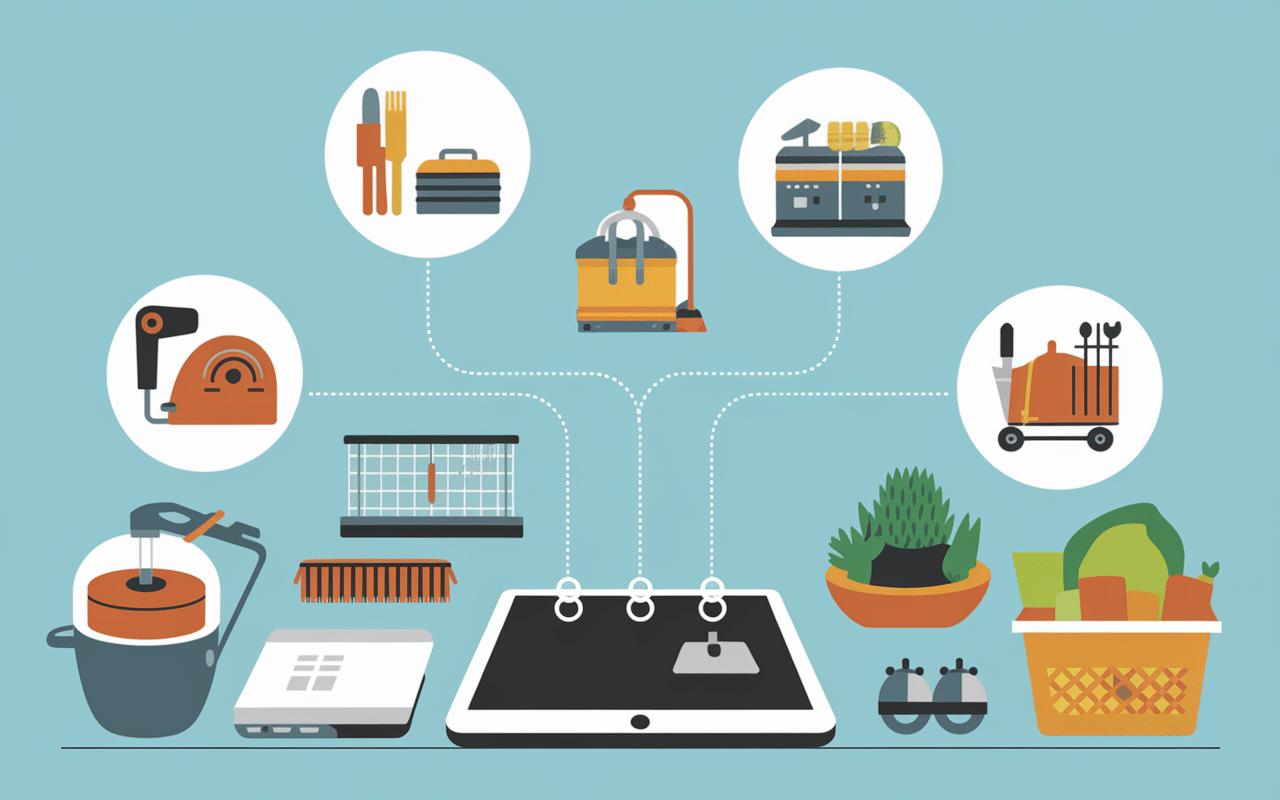 Illustration services LogisFil maison moderne