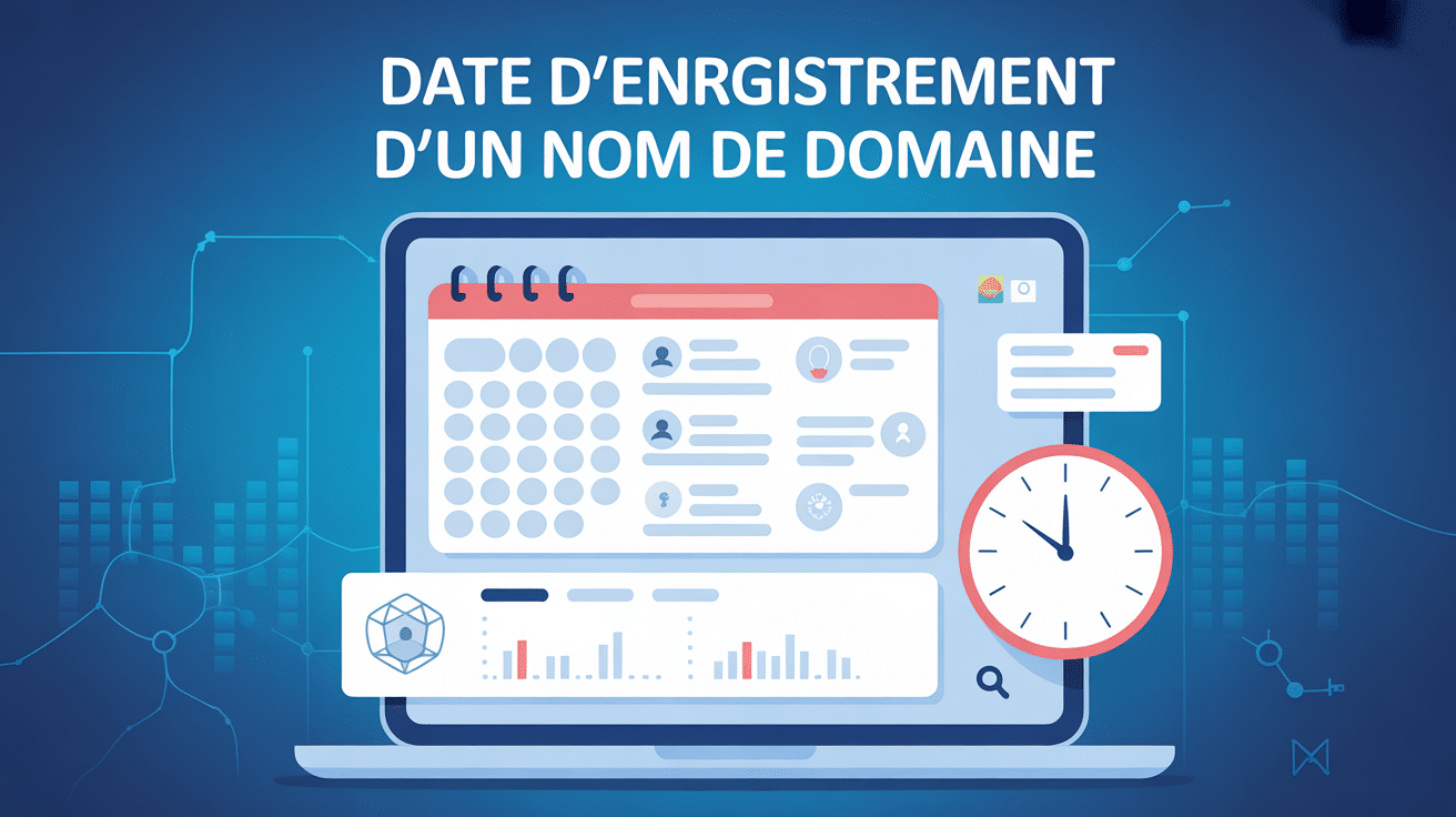 Comment connaitre la date de création d'un nom de domaine ordinateur calendrier horloge