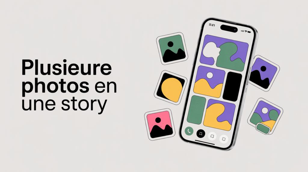 comment mettre plusieurs photos sur une seule story instagram visuel smartphone
