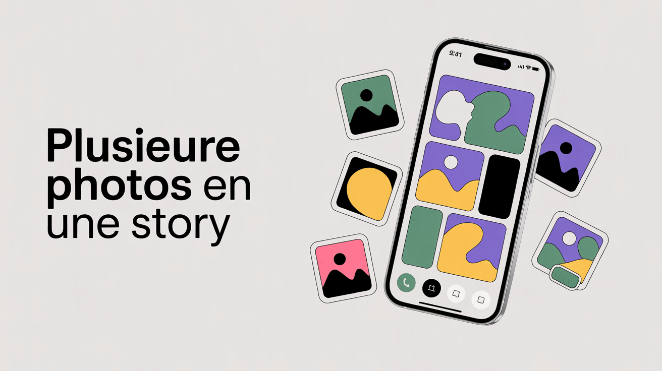 comment mettre plusieurs photos sur une seule story instagram visuel smartphone