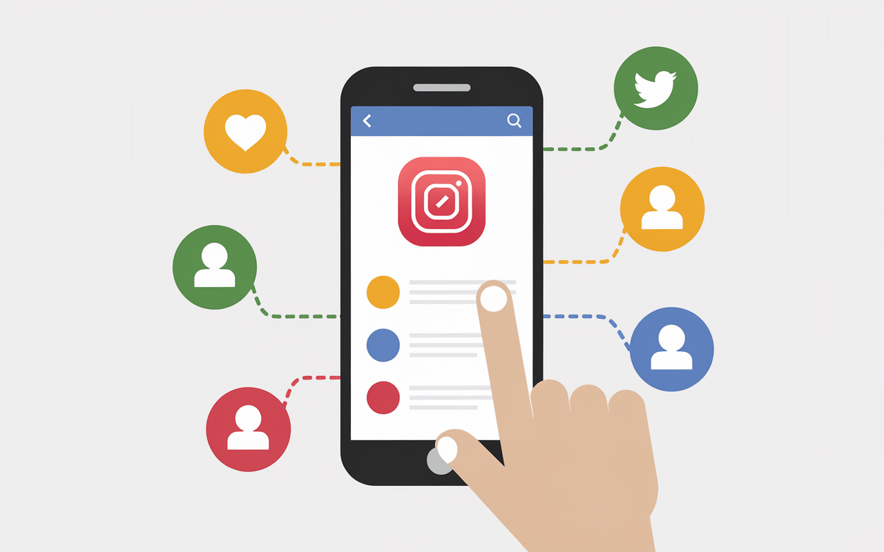 menu suppression story instagram application mobile