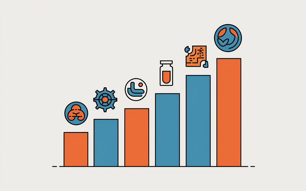 graphique croissance marketing comment trouver des clients sur internet