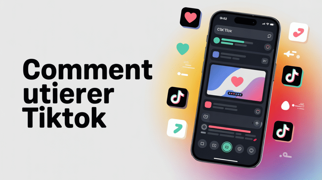 illustration smartphone réseau social tik tok