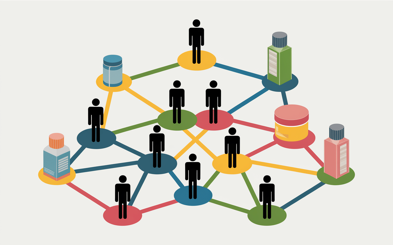 mlm cest quoi infographie schéma marketing de réseau