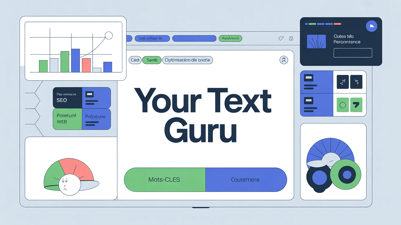 tableau de bord your text guru optimisé SEO