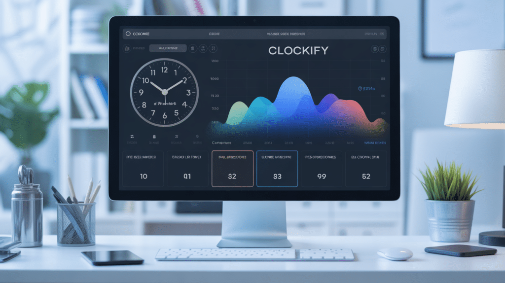 interface clockify application suivi du temps