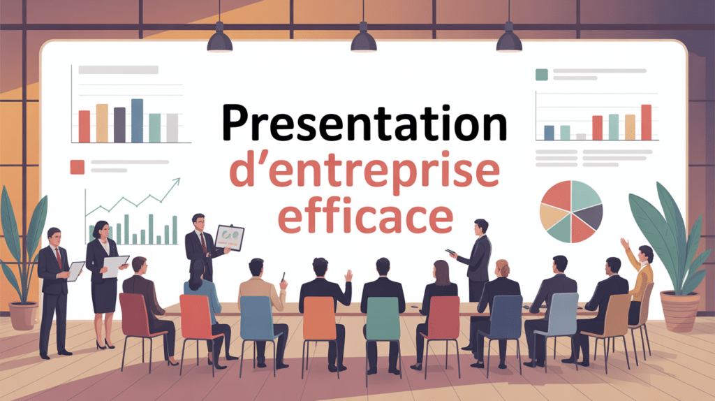 Comment présenter une entreprise conférence moderne graphique