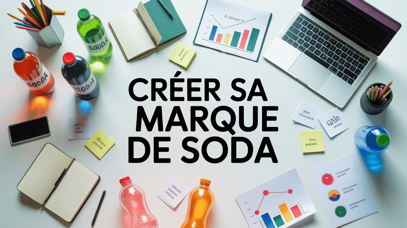 Créer sa propre marque de soda table de travail moderne