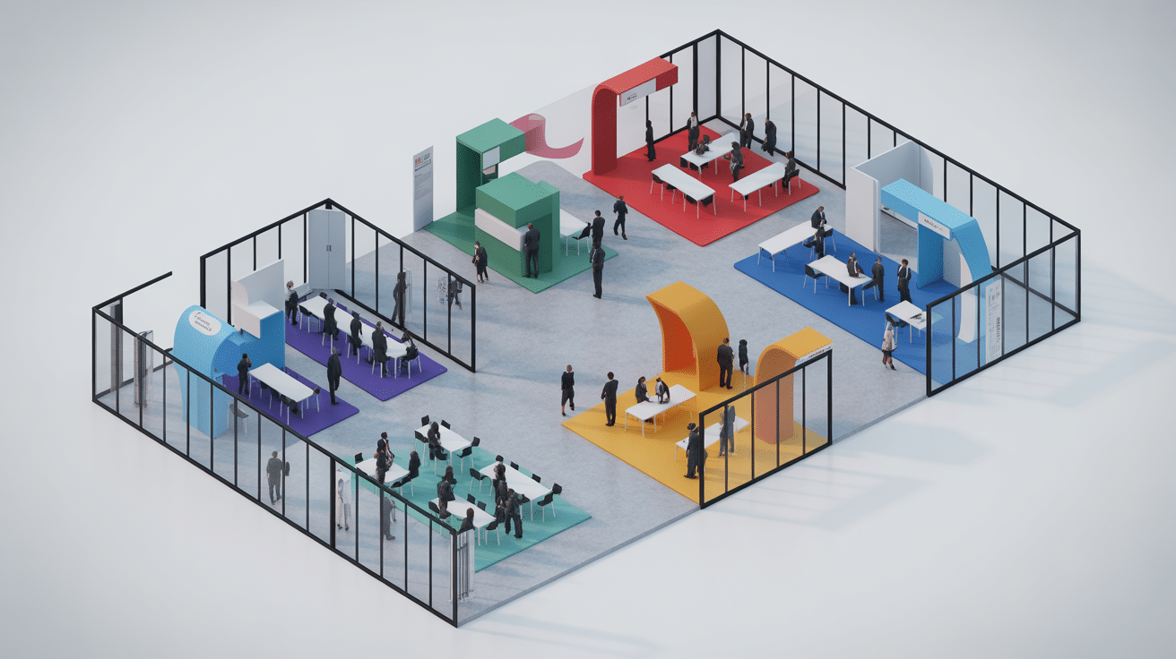 Vue halls modulables espace champerret