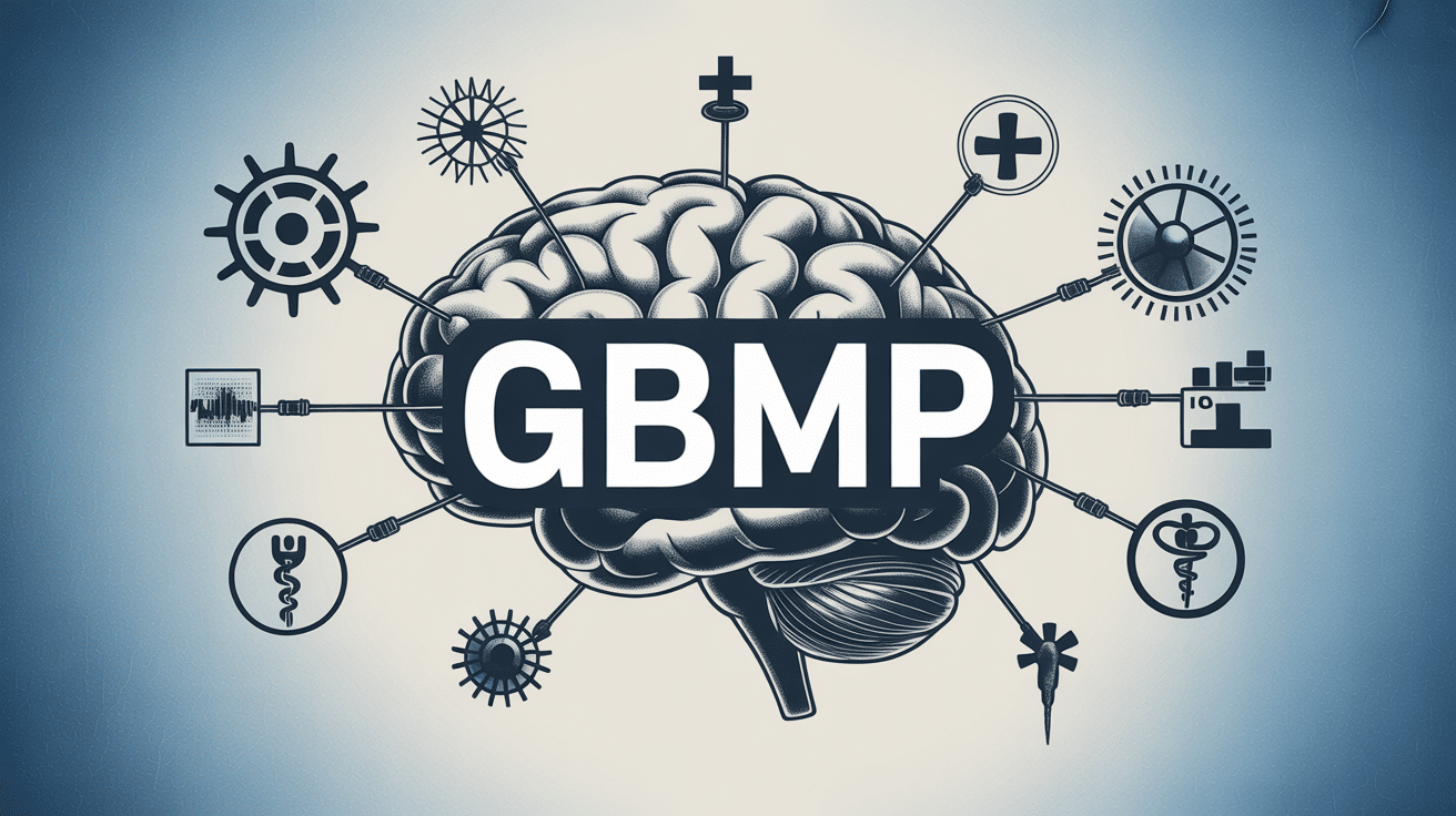 illustration gbmp cerveau industrie medical