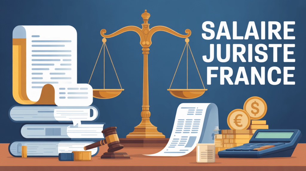 juriste salaire illustration balance euros