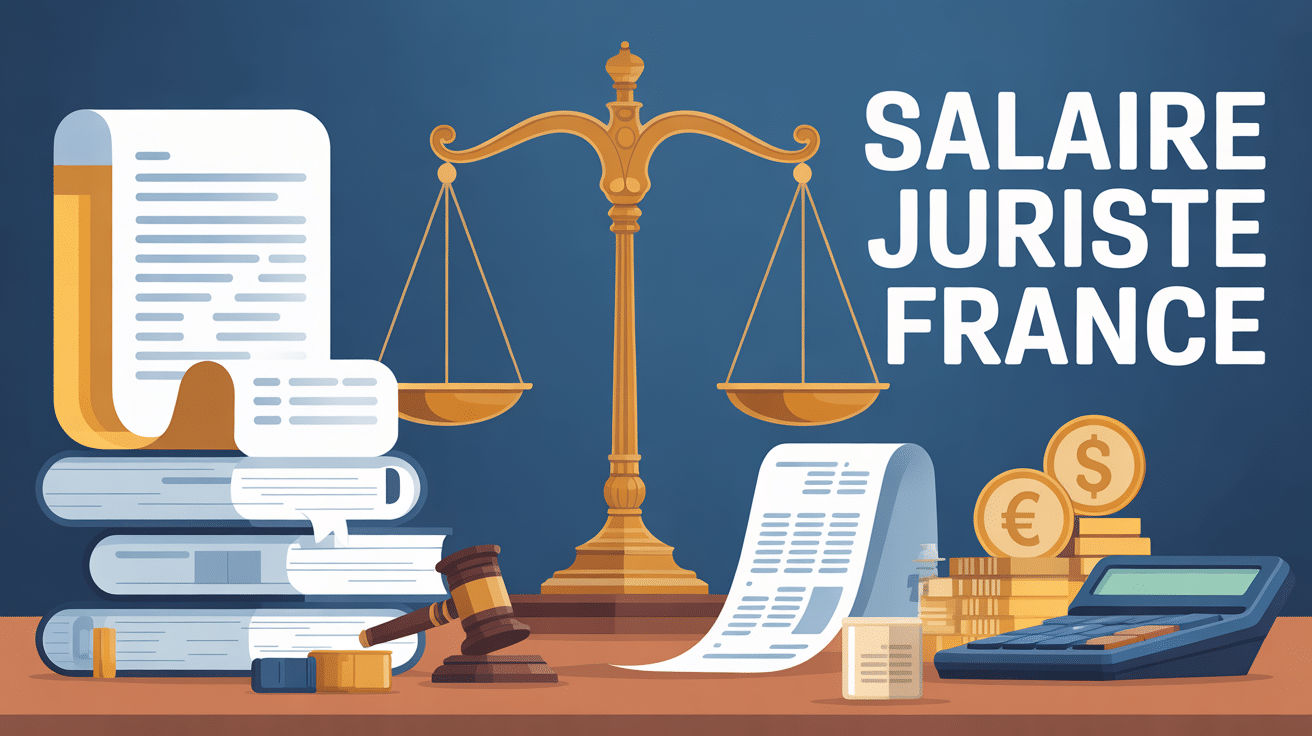 juriste salaire illustration balance euros