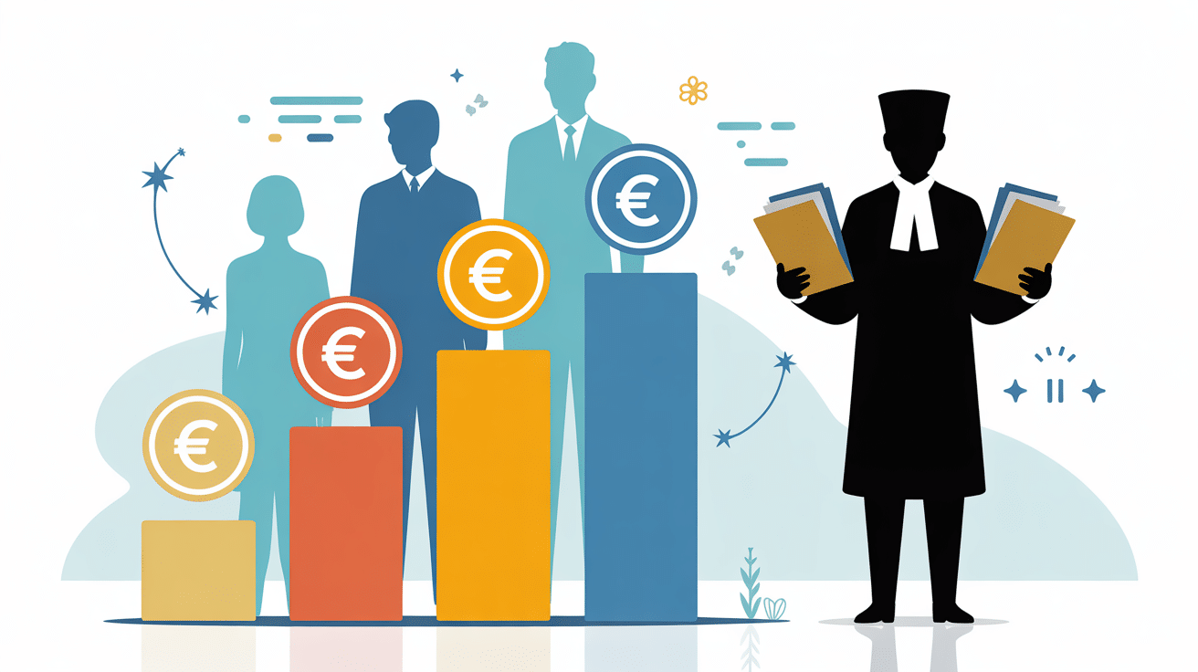 juriste salaire graphique barres niveaux