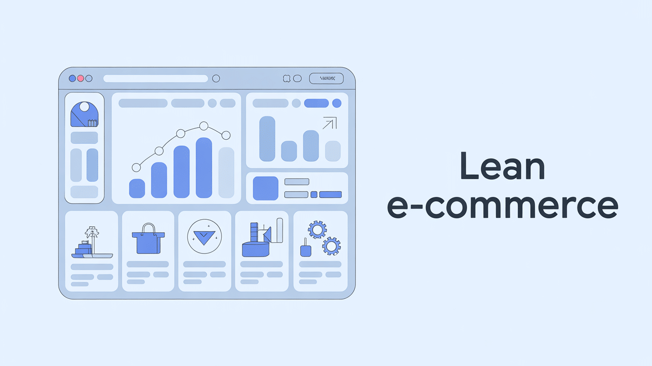 lean e commerce illustration boutique optimisation