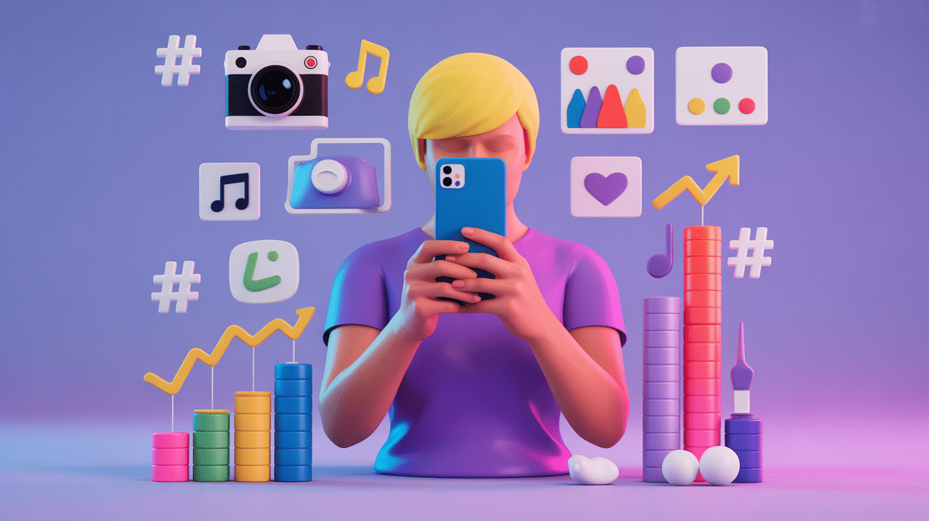 Créer contenu pour abonnés TikTok gratuit smartphone et hashtags