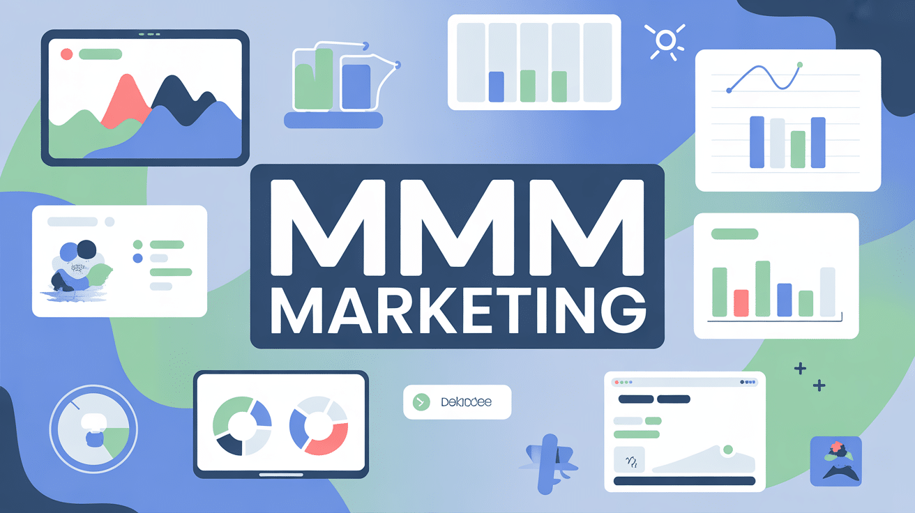 tableau de bord mmm marketing avec graphiques