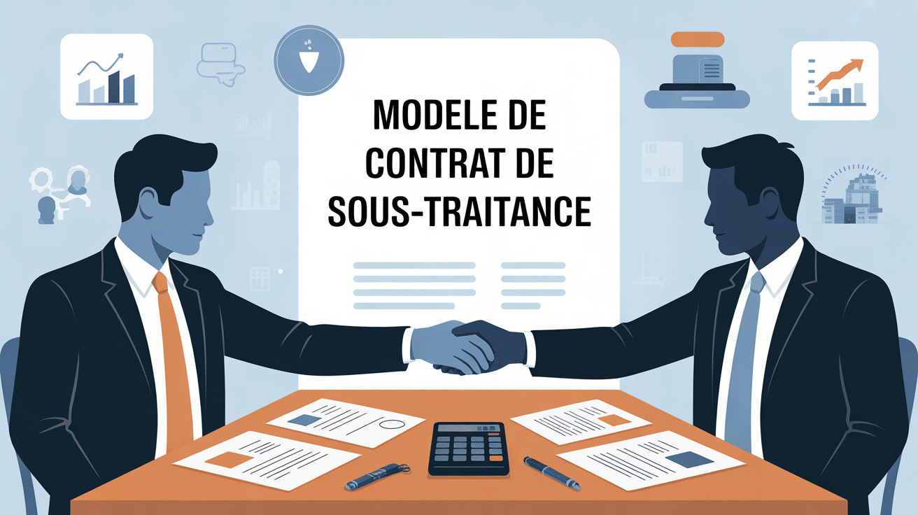 illustration modèle de contrat de sous traitance professionnels secteur