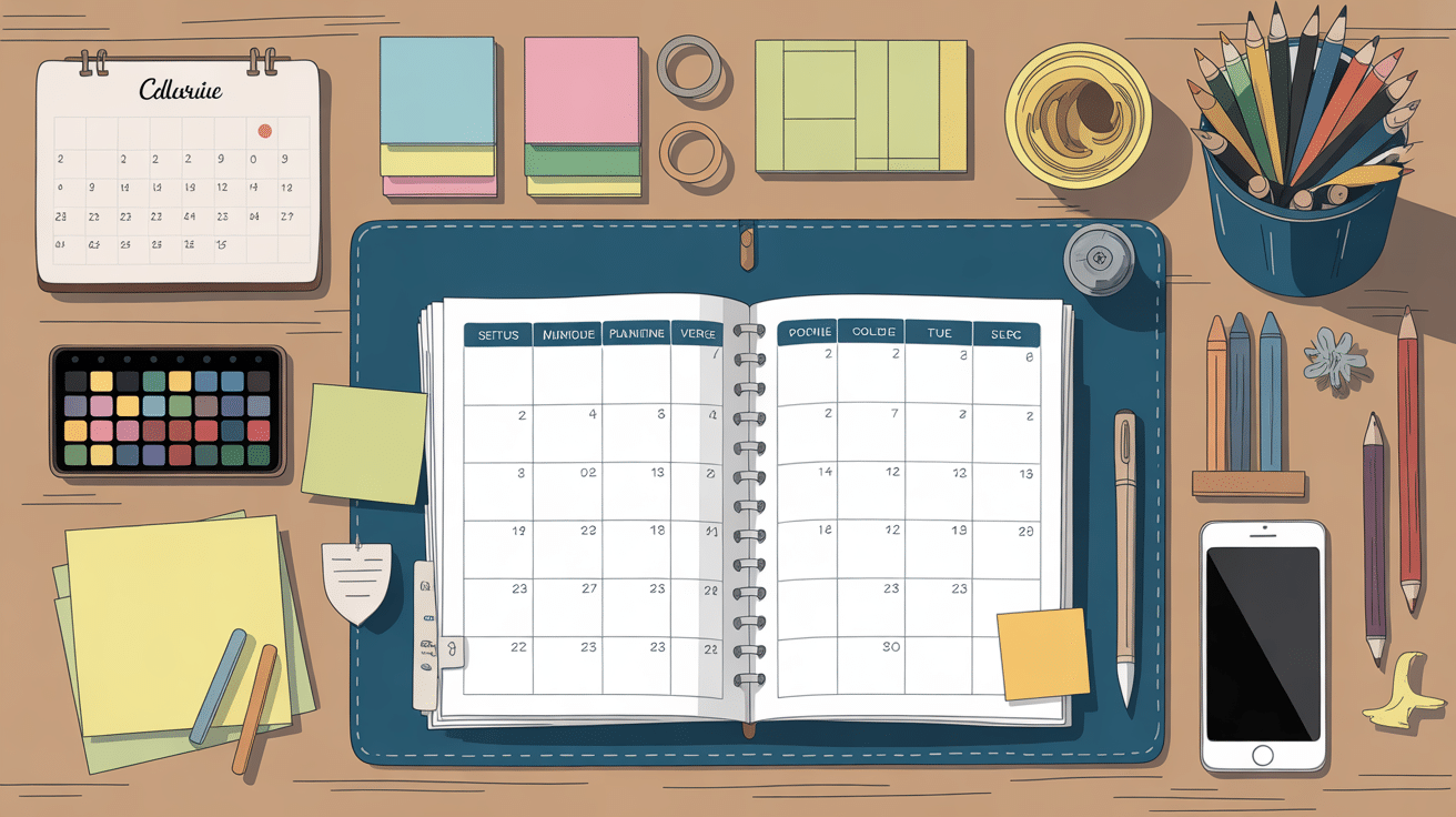 Organisation montage feed Instagram bureau et outils planification