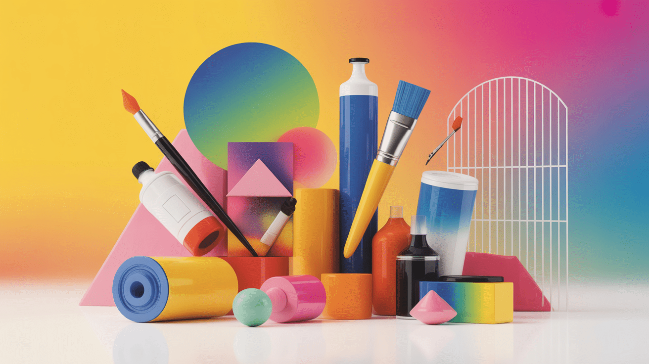 Techniques créatives montage feed Instagram design coloré