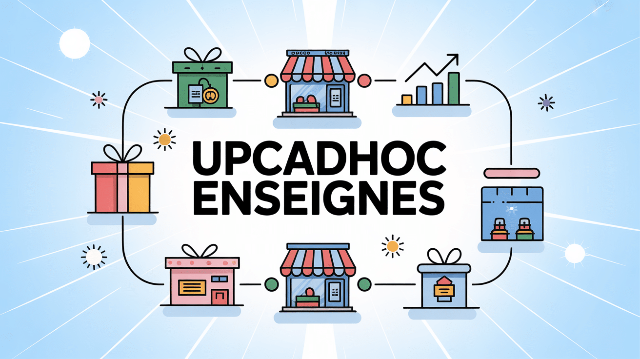 Réseau d'enseignes upcadhoc et cartes cadeaux