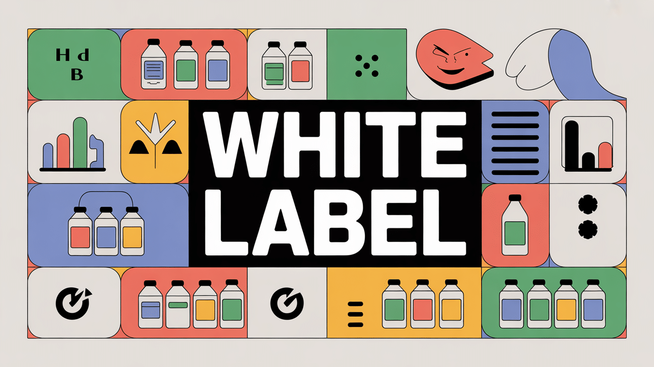 Illustration white label personnalisation offre business