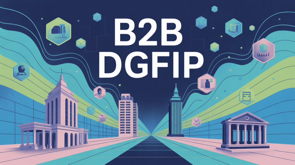 illustration connexion numérique b2b dgfip entreprise administration