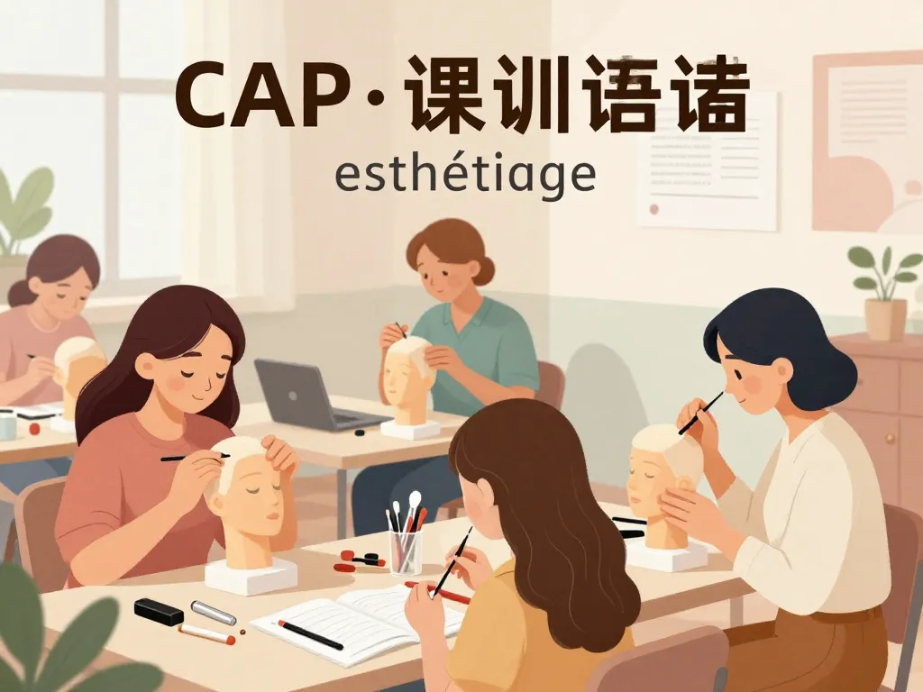 scène formation cap esthetique matières examens