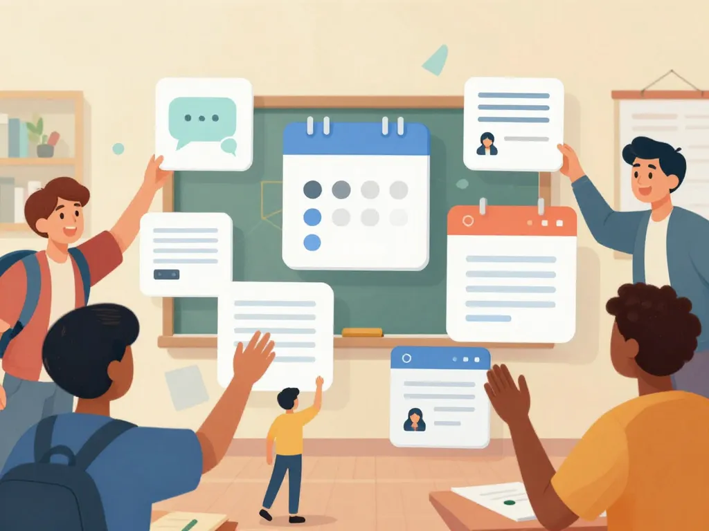 Services principaux ent uha en illustration