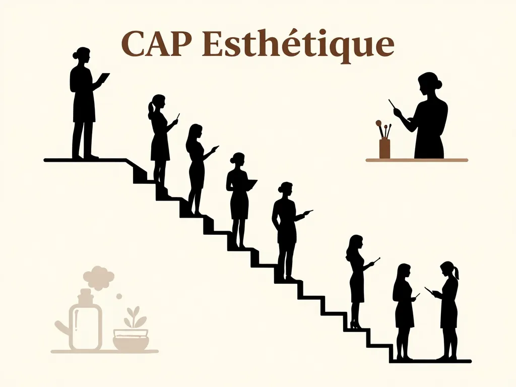 chemin carrière métiers cap esthetique
